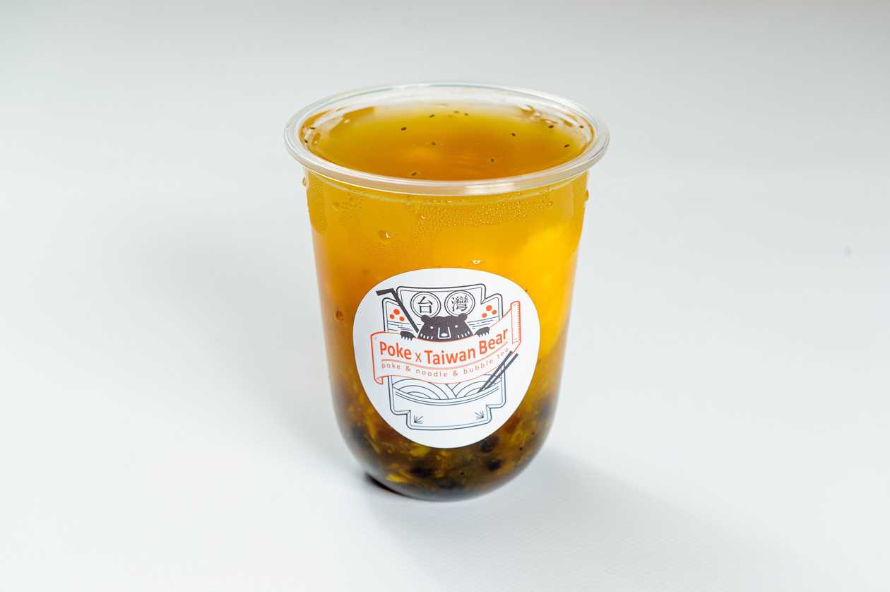 Mango bubble tea