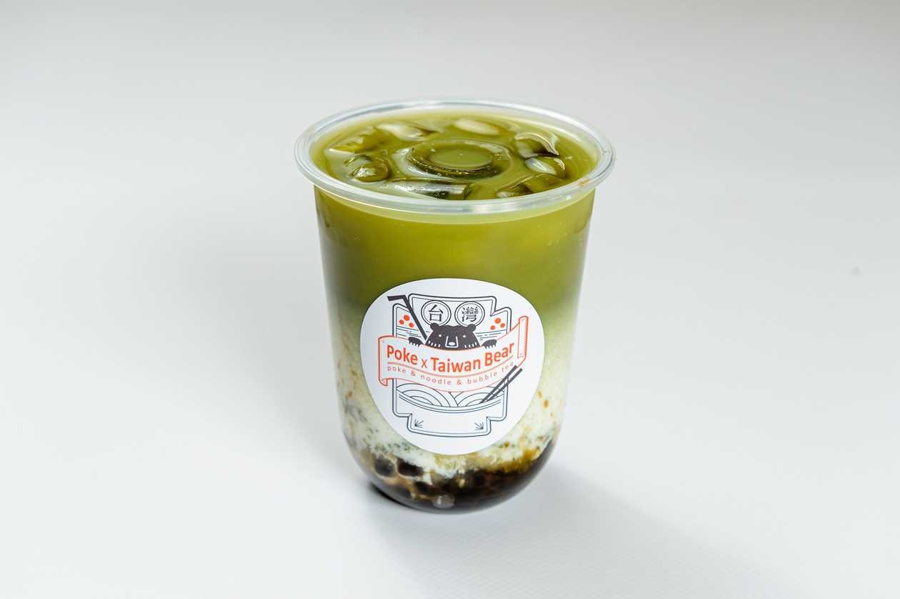 Herbata matcha & marakuja mleczna bubble tea