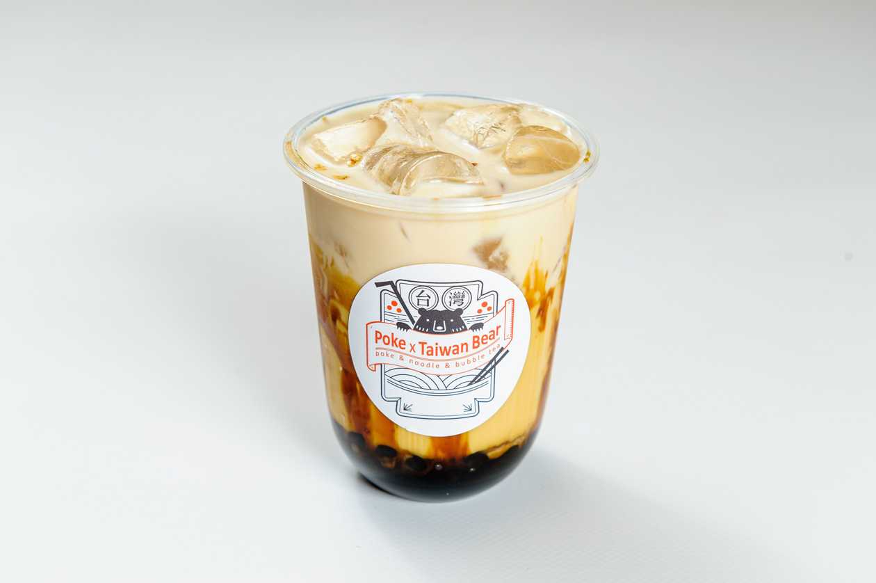 Brązowy cukier mleczna bubble tea