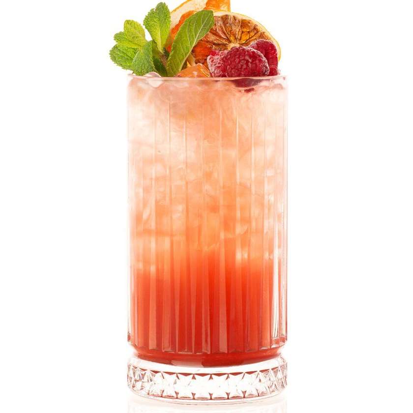 Strawberry-rhubarb house lemonade