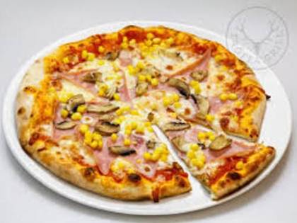 Mushroom-Sweetcorn Pizza