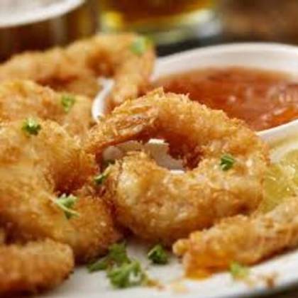 Golden Fried Prawns