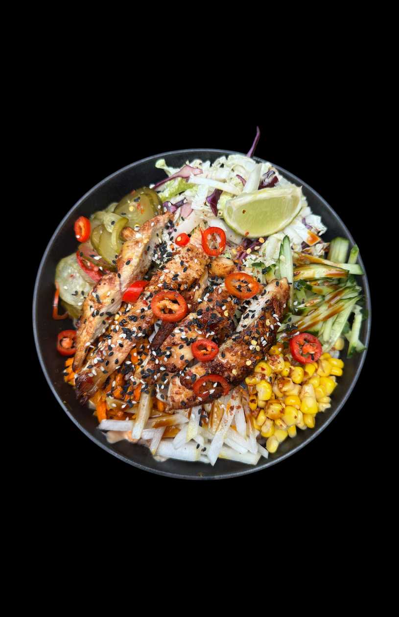 Bowl su grill vištiena