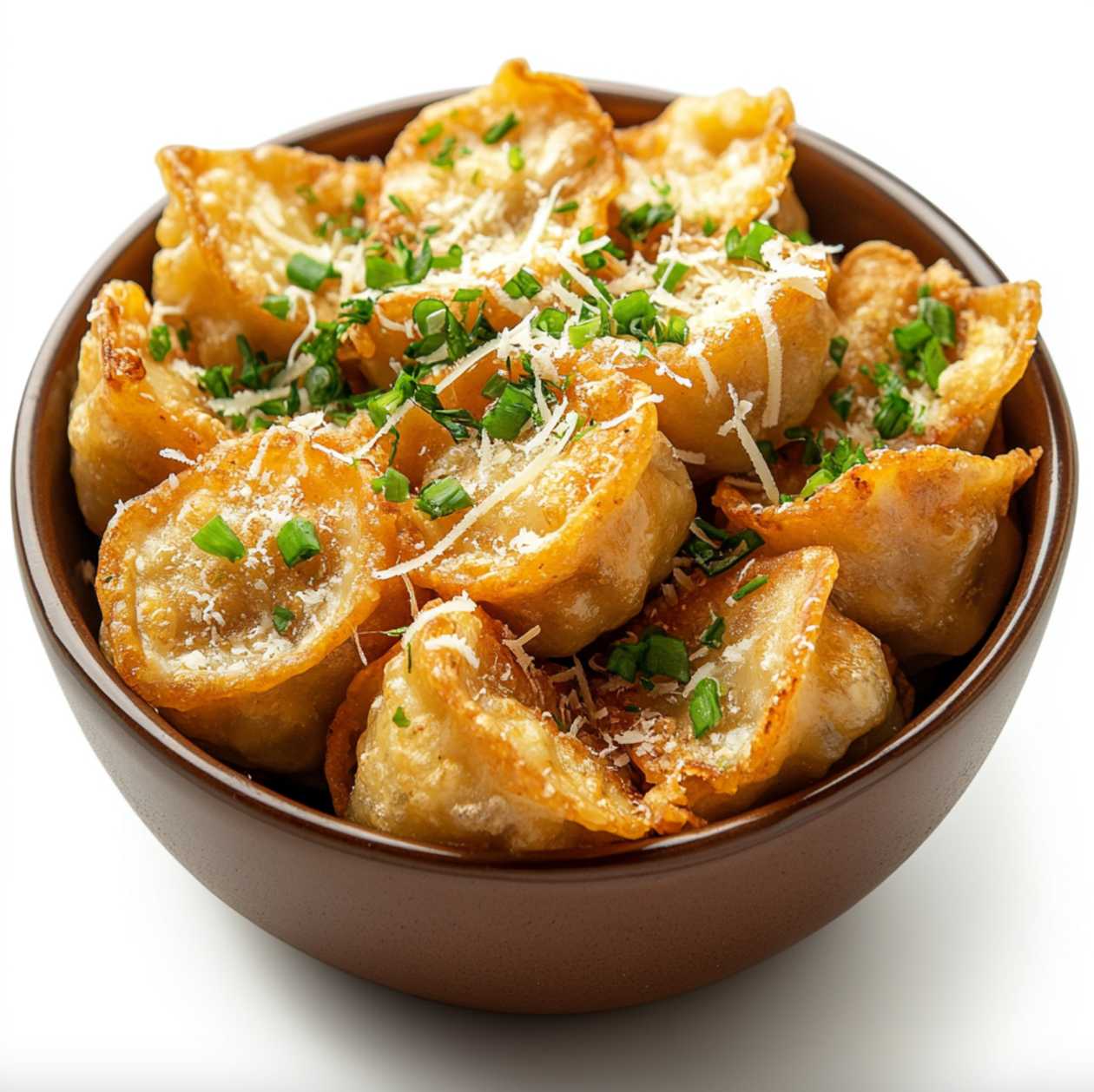 Fried dumplings with cheese