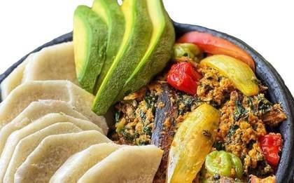 Yam and Palava Sauce Only