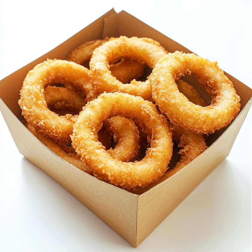 Onion rings in batter