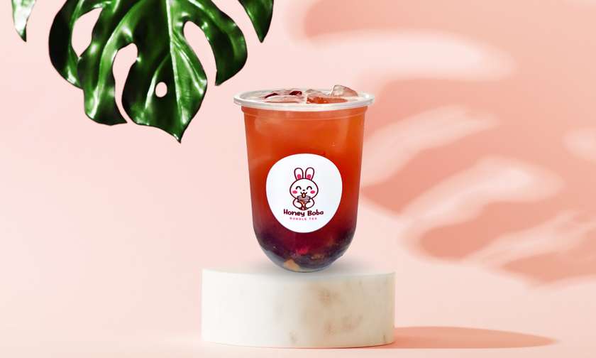 Strawberry fruit tea