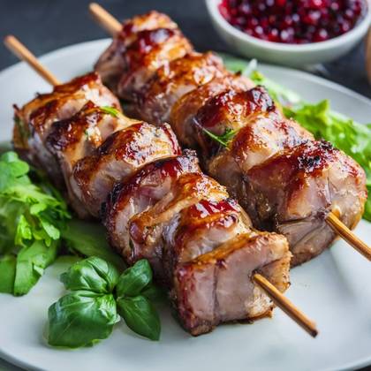 Shaslik Mtsvadi pork meat