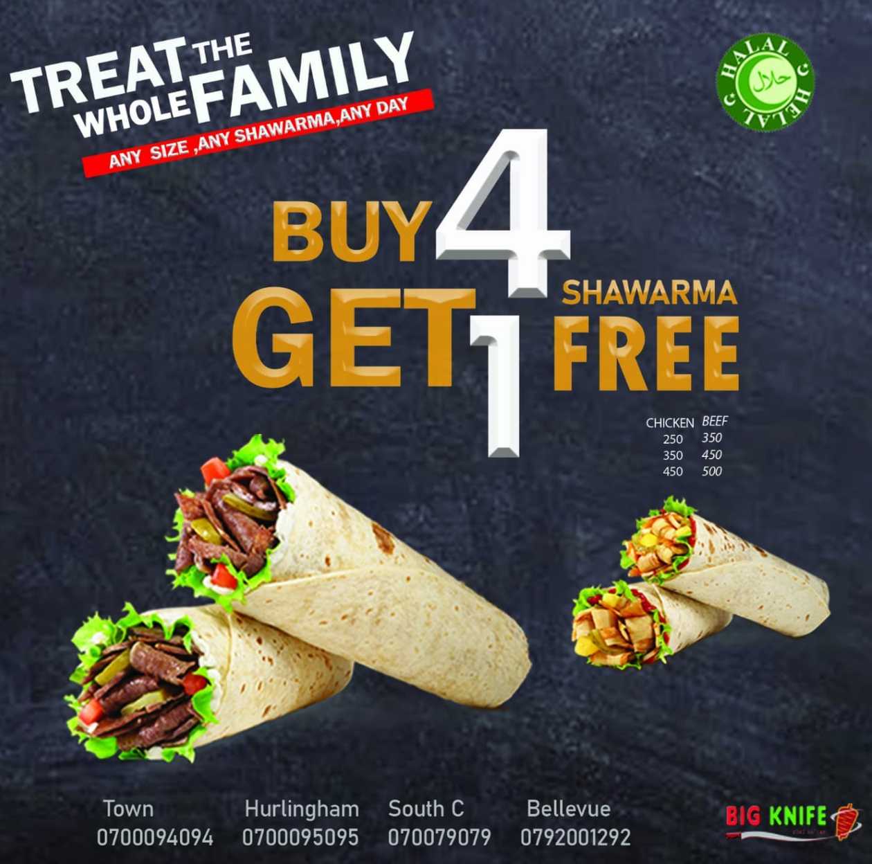 Buy 4 Get 1 Free