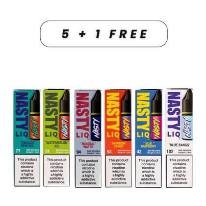 Promo Nasty 10ml 5 + 1 Free 20mg