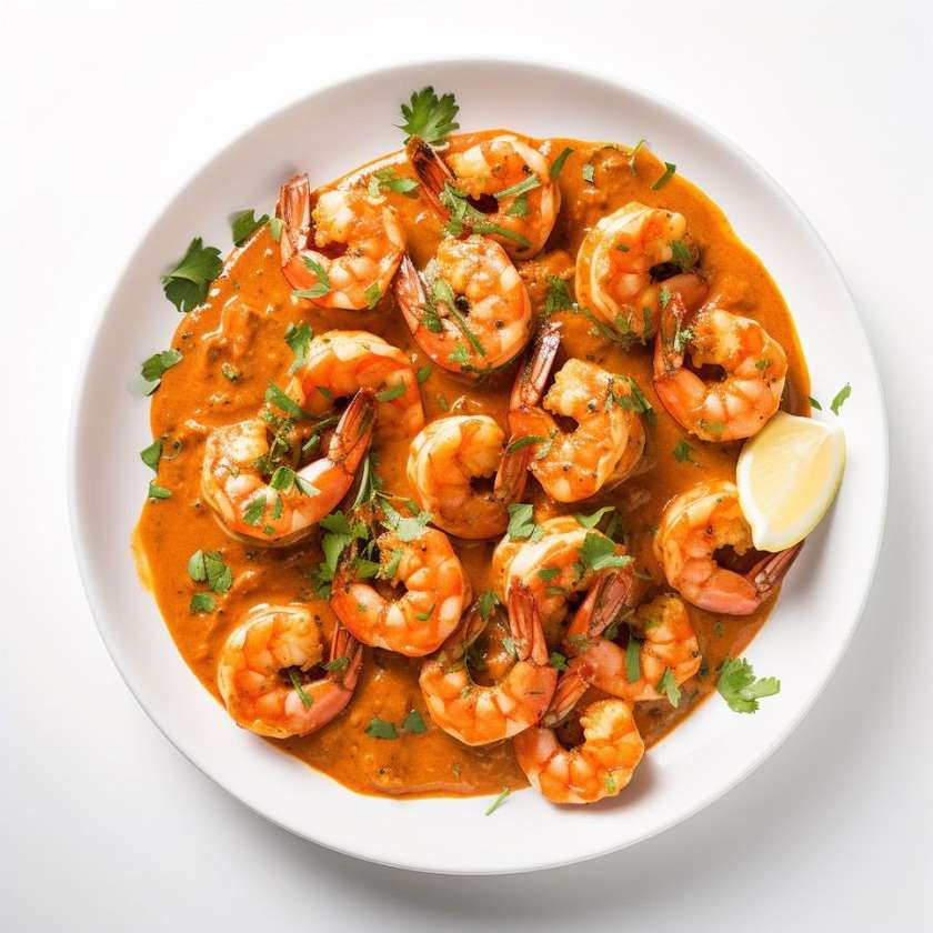 Camarão Tikka Masala