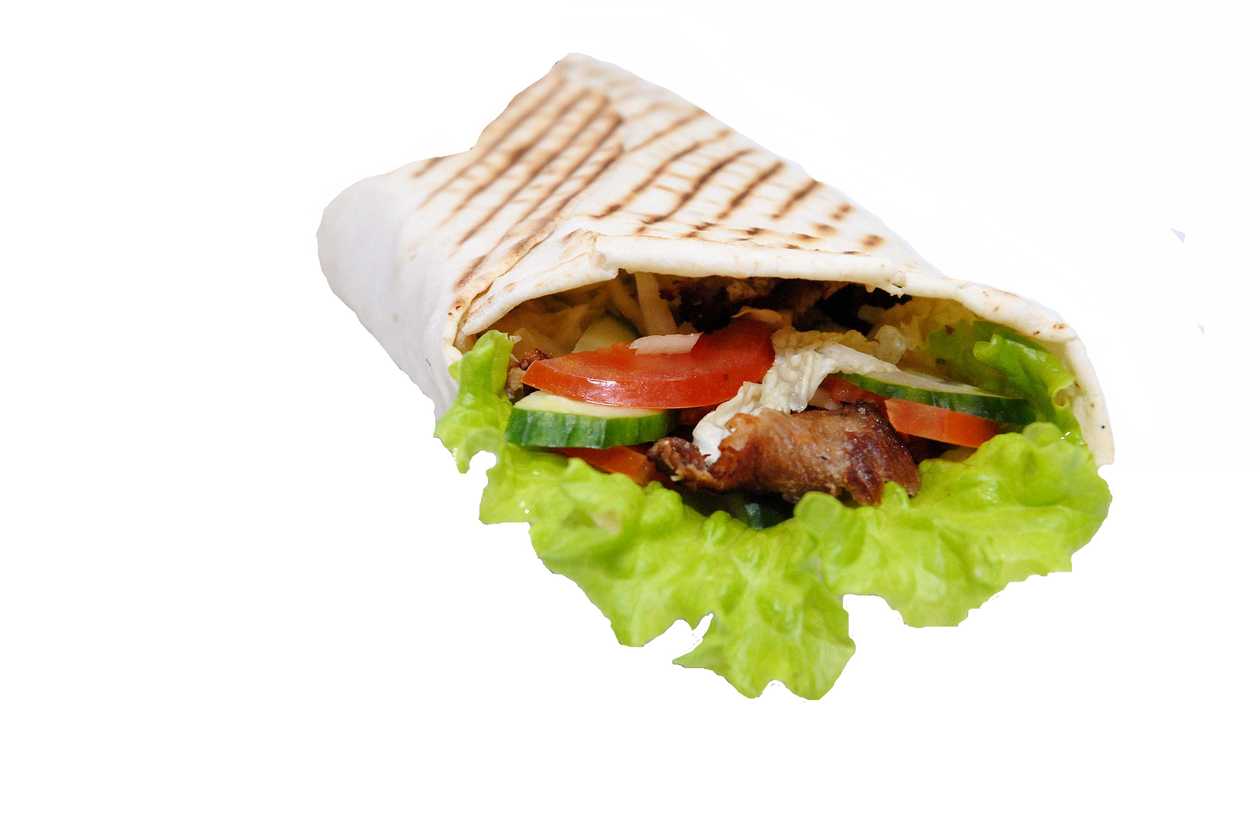 Kebab in lavash