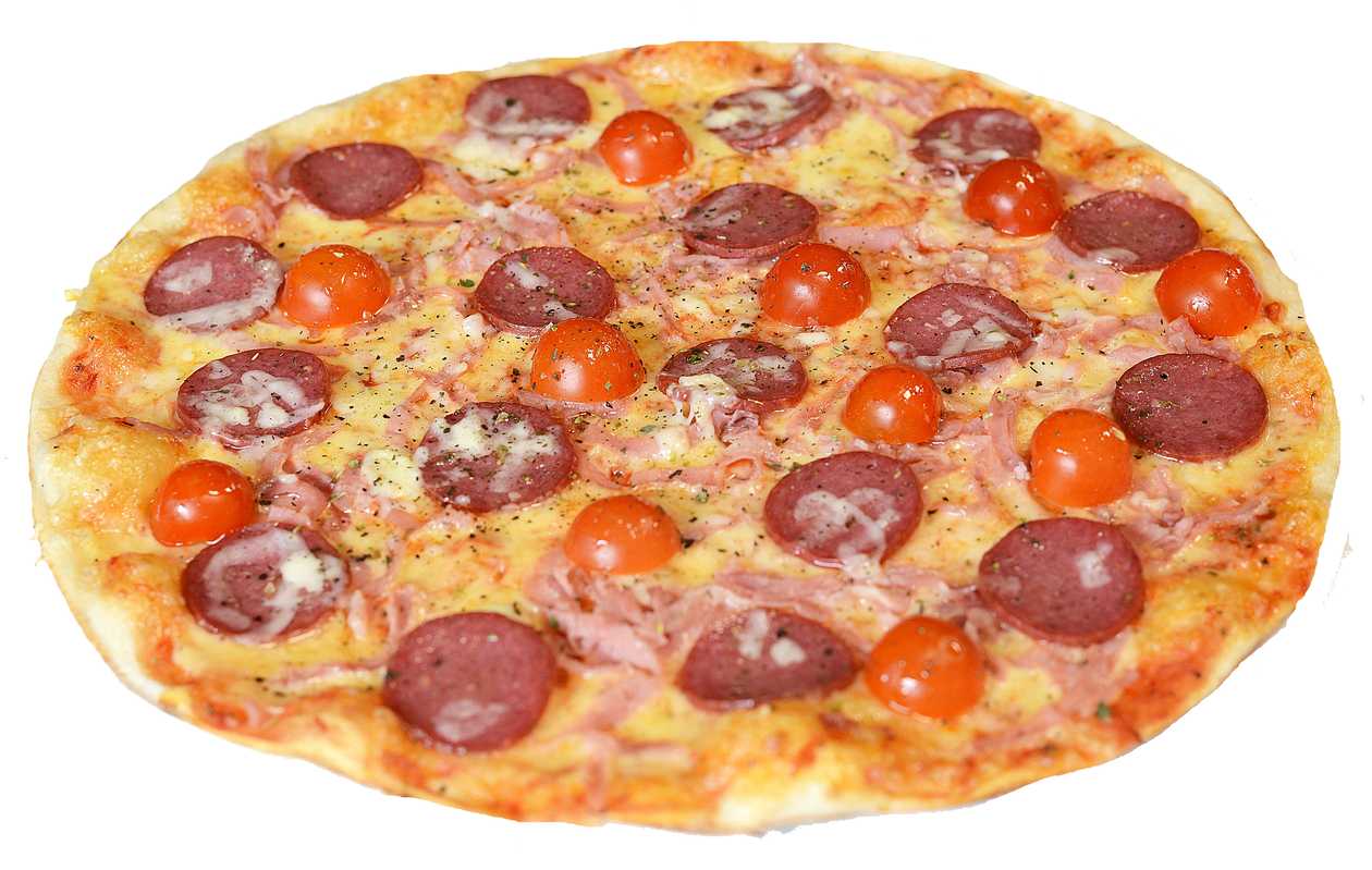 Salami pizza XL