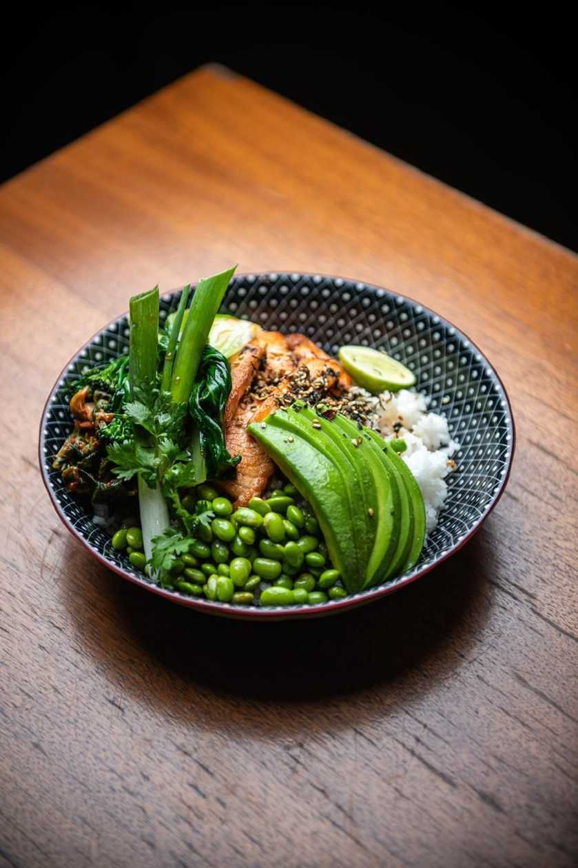 Seared Salmon & Rice Bowl
