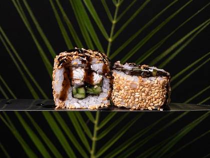 California Roll with Eel and Sesame Seeds