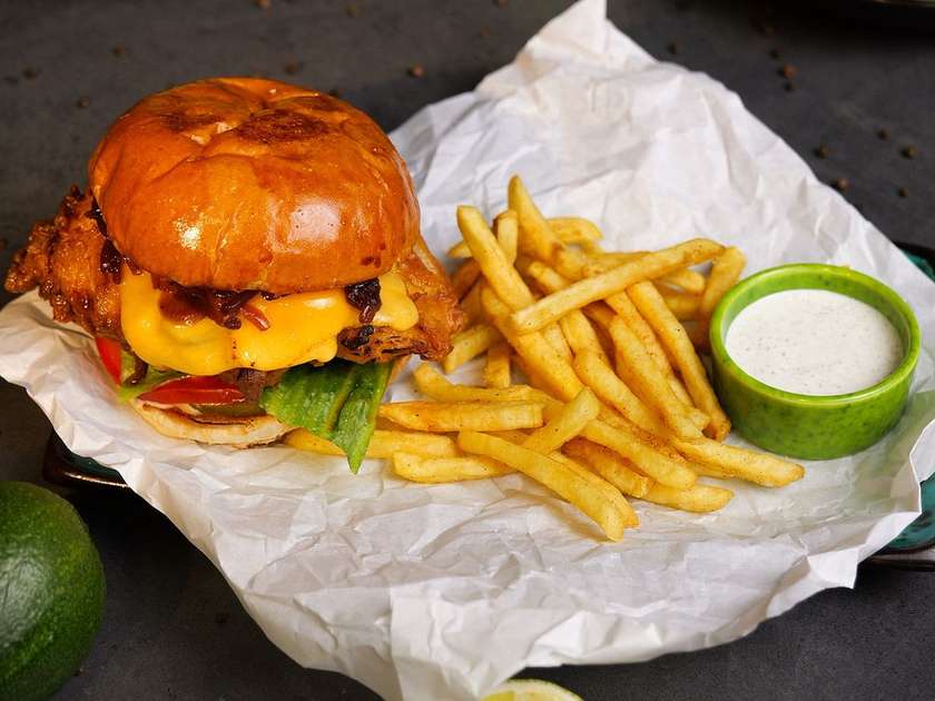 Crispy Chicken Burger Set