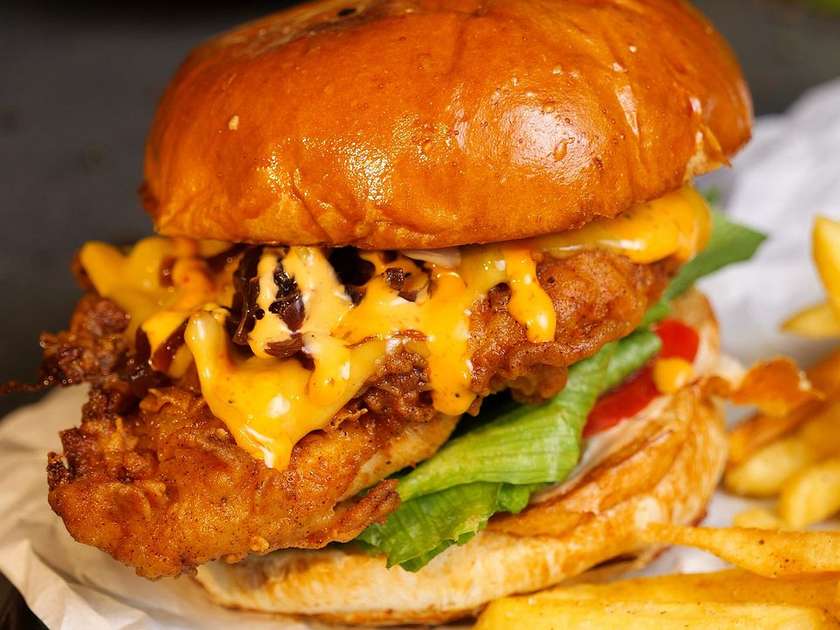 Bala Burger with Crispy Chicken