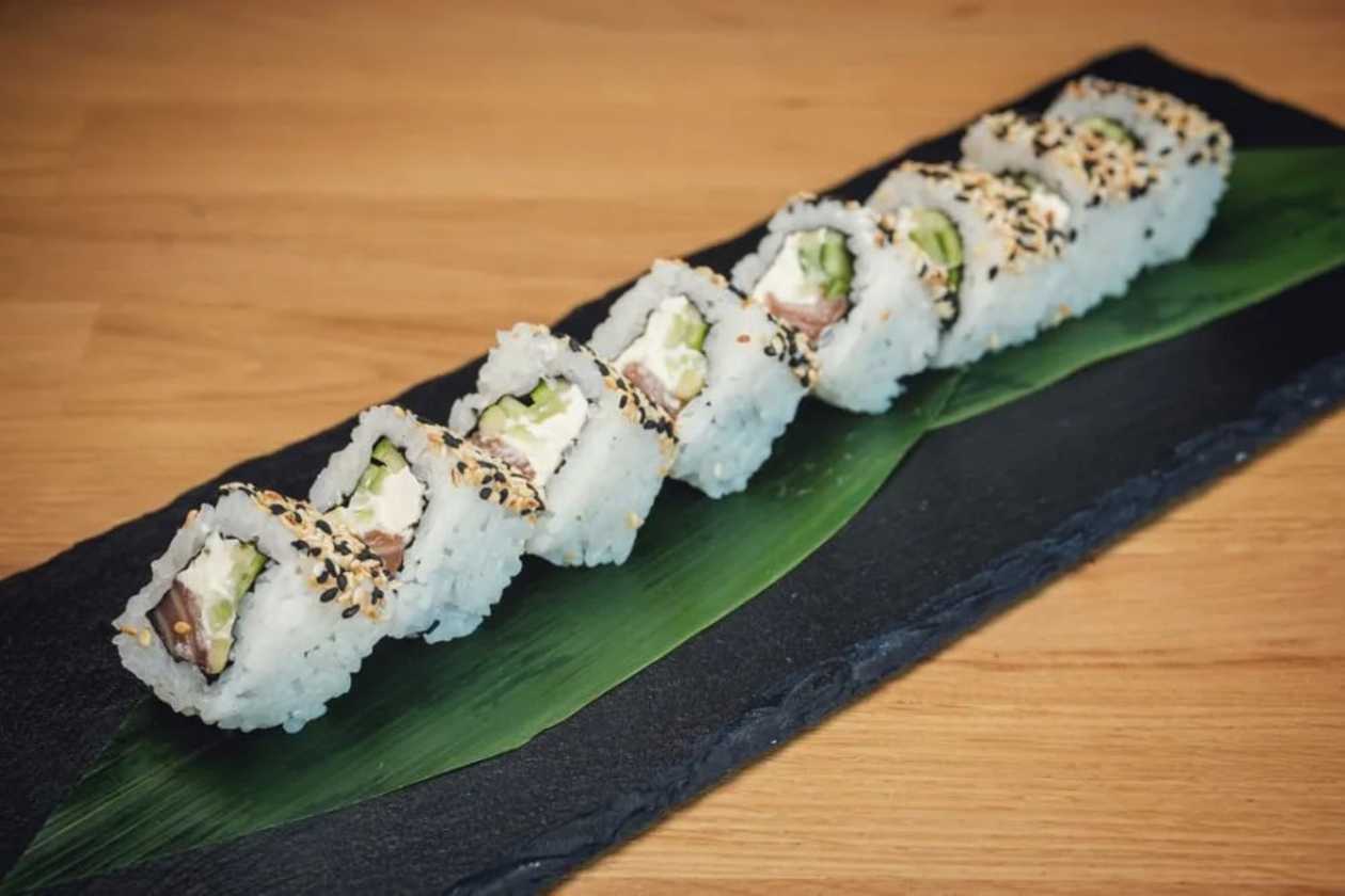 Philly Salmon Uramaki Rolls