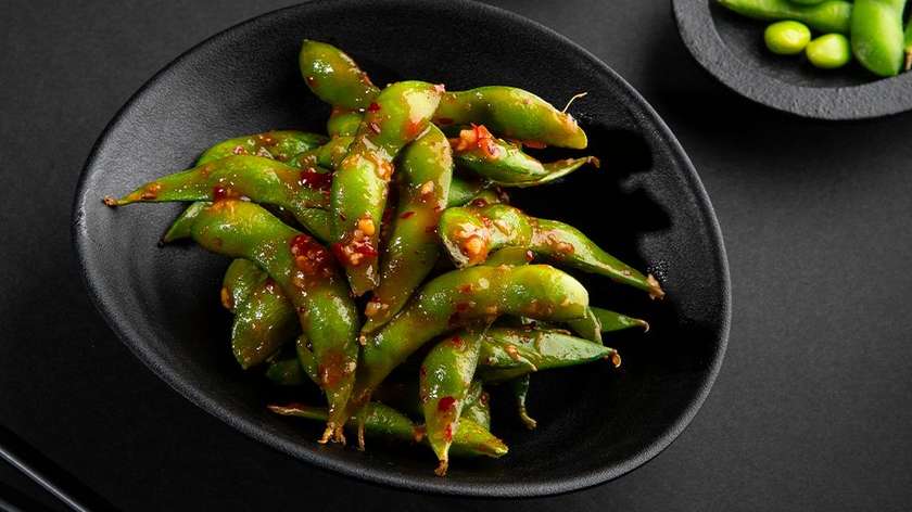 Spicy Edamame Soybeans