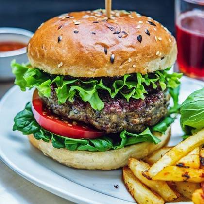 Chesse Spicy Burger Menu