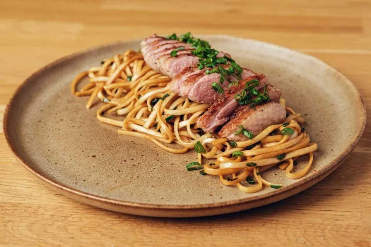 Duck Breast with Udon Noodles