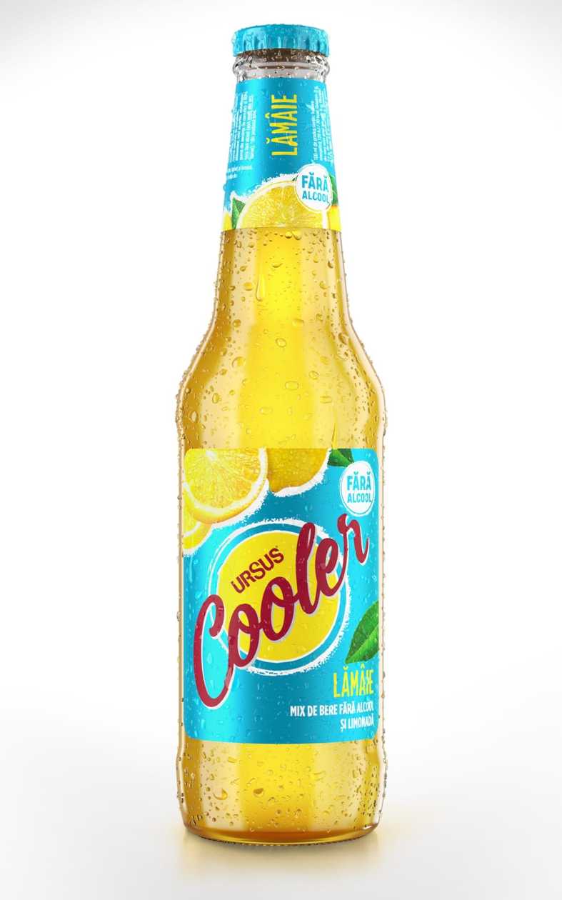 Ursus cooler fara alcool cu aroma de lamaie
