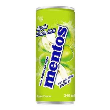 Drink Mentos with apple flavor, coconut jelly pieces 240 ml