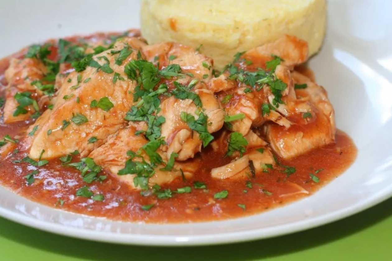 Chicken Stew  with Polenta