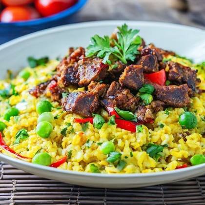 Menemen s opekaným mäsom