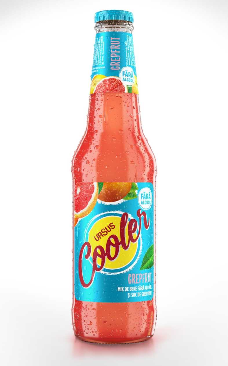 Ursus cooler fara alcool cu aroma de grepfrut