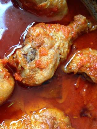 Nigerian Chicken Quarter Stew