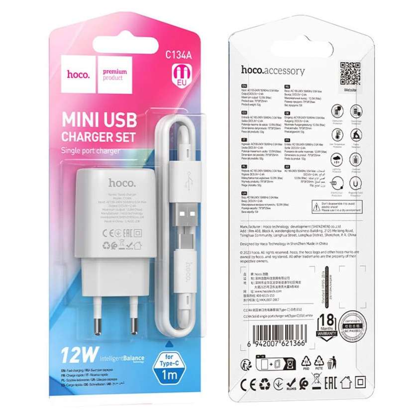 Hoco C134A for Type-c 12w