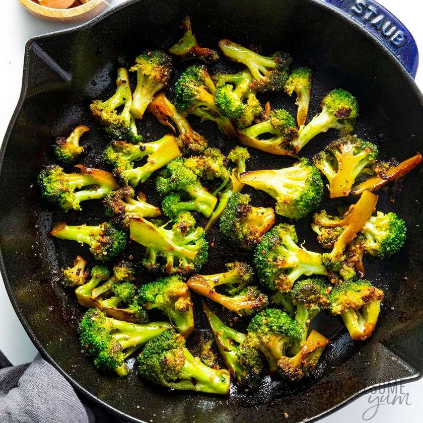 Broccoli, butter, garlic