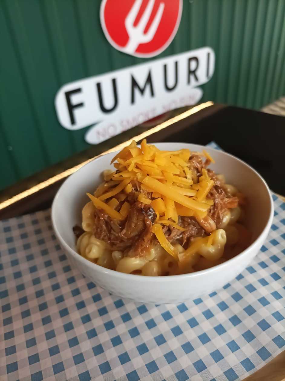 Pulled pork & mac 'n' cheese