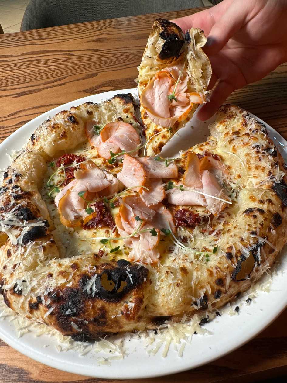Pizza con Tacchino