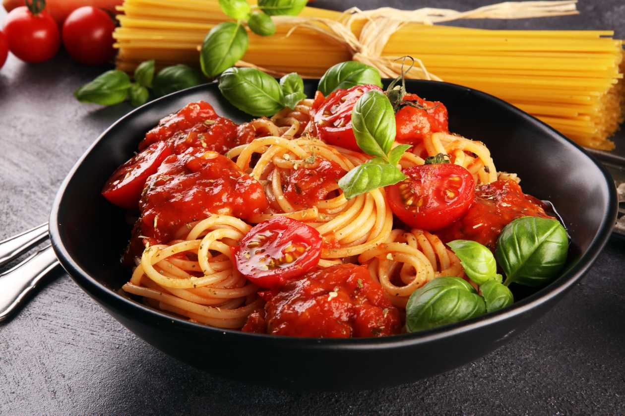 Basil pomodoro pasta