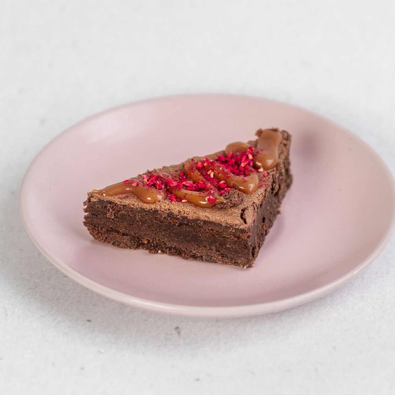 Brownies s lyofilizovanými malinami