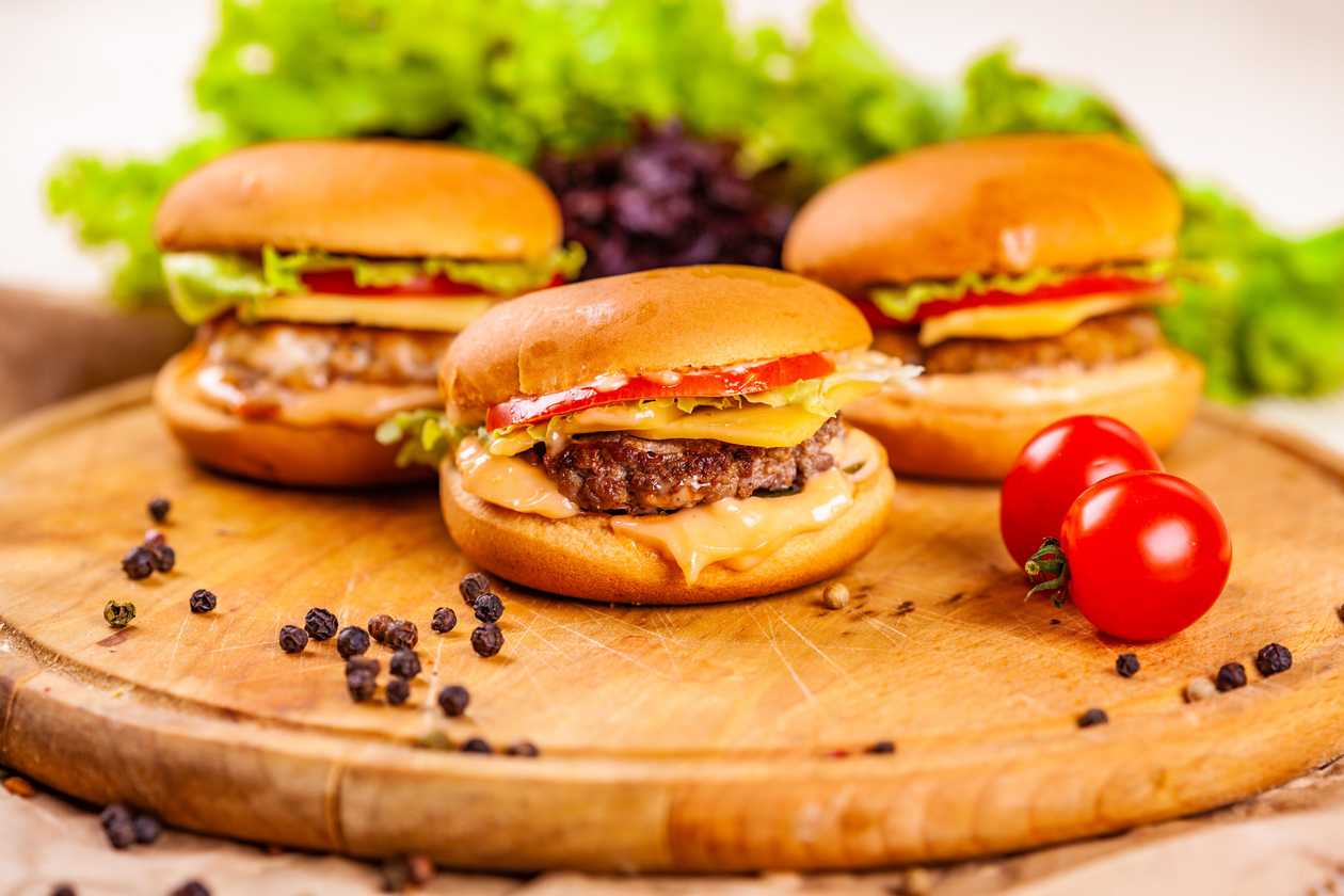 3 mini burgers any style