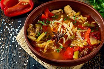 Lagman with Homemade Noodles