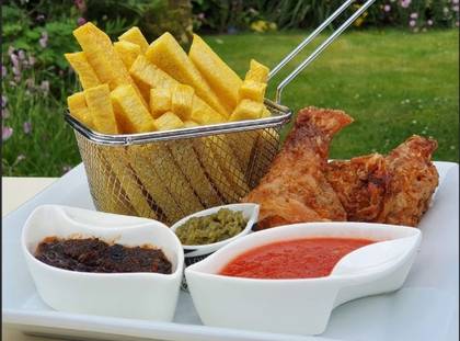 Fried Yam with Chicken