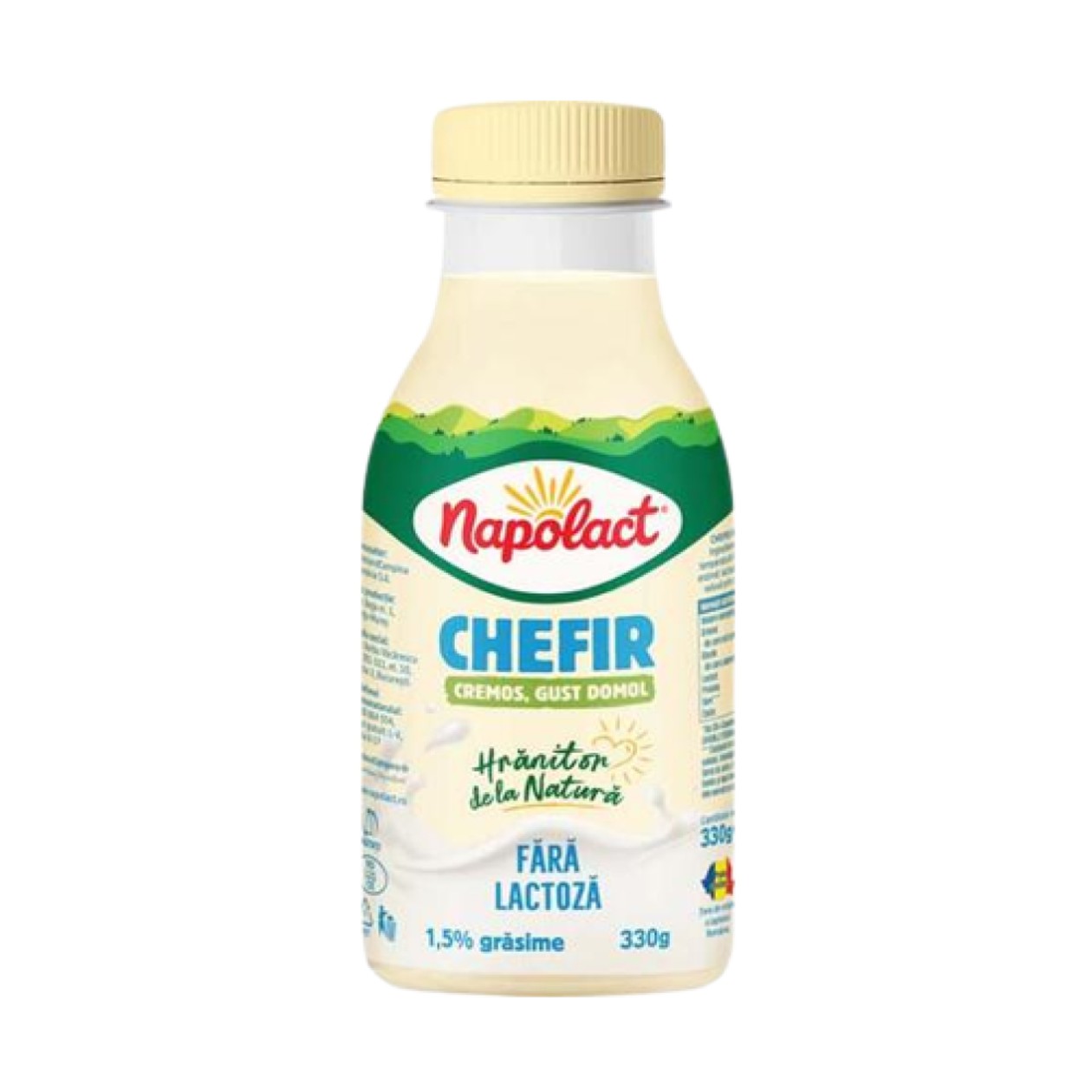 Napolact, Chefir fara Lactoza 1.5%, 330 g (expiră în curând)