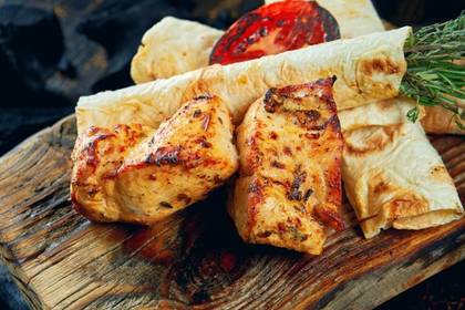 Turkey fillet shashlik
