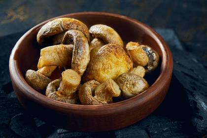 Grilled mushrooms