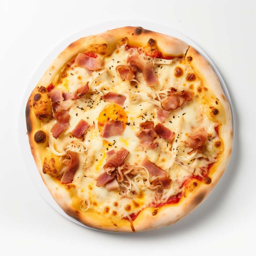 Pizza carbonara