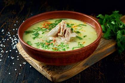 Chicken Chikhirtma Soup