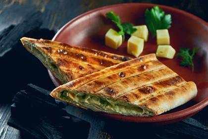 Lavash Khorovadz with Cheese and Herbs