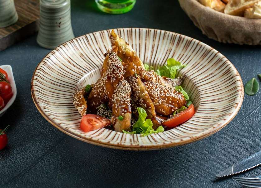 Crispy Eggplant Salad