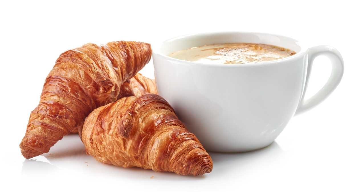 Coffee and croissant