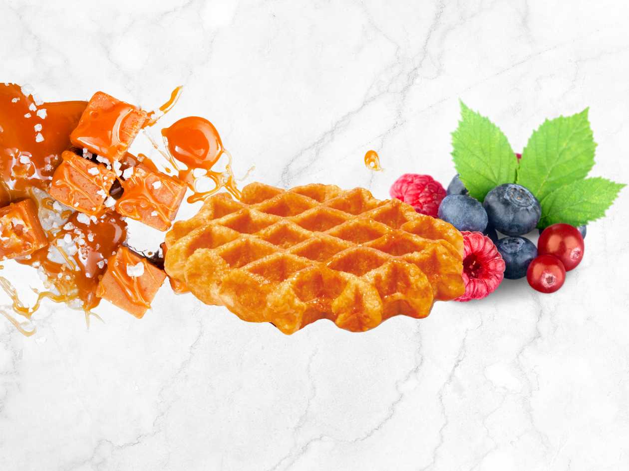 Gaufre W/ Red Fruits & Salty Caramel