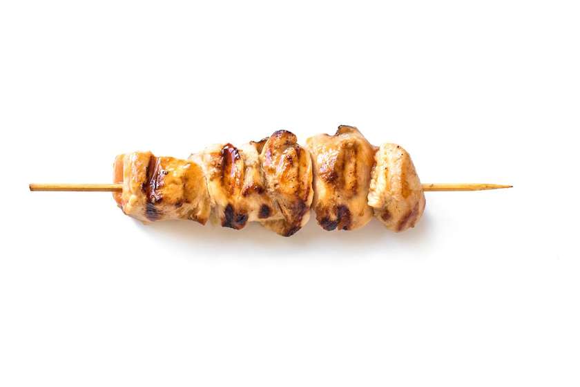 Chicken skewers meal